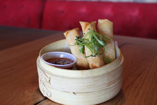 Crab Rangoon Spring Rolls.